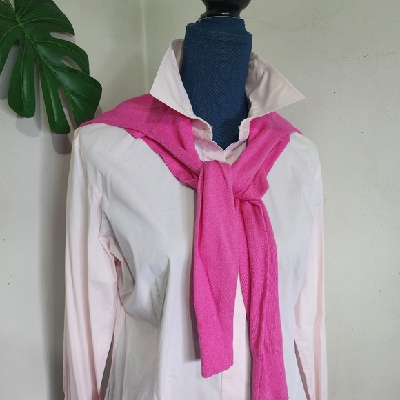 Moda International Pale Pink Button Blouse Shirt - Picture 7 of 8